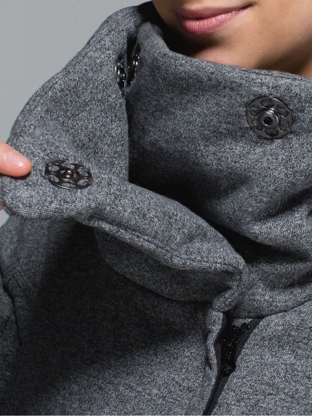 Lululemon Karmacollected Jacket in Heathered Speckled Black Size: 8 - Picture 6 of 12